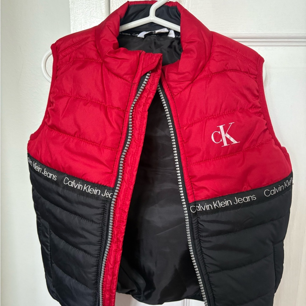 Calvin Klein Jeans Red and Black Kids Vest